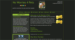 Desktop Screenshot of noworries4pets.com